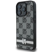 Husa premium pentru  iPhone 16 Pro Max DKNY Pattern Energy - Gri