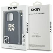 Husa premium pentru  iPhone 16 Pro Max DKNY Pattern Energy - Negru print