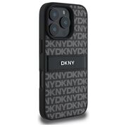 Husa premium pentru  iPhone 16 Pro Max DKNY Pattern Energy - Negru royal