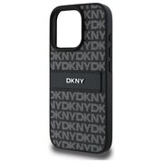 Husa premium pentru  iPhone 16 Pro Max DKNY Pattern Energy - Negru royal