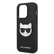 Husa premium pentru  iPhone 14 Pro Max Karl Lagerfeld superior quality - Negru royal