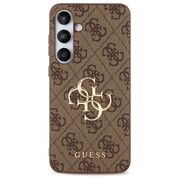 Husa premium  Samsung Galaxy S24 FE pentru Guess Elegance Series - Maro