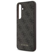 Husa premium  Samsung Galaxy S24 FE pentru Guess Elegance Series - Maro inchis