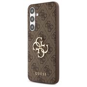 Husa premium  Samsung Galaxy S24 FE pentru Guess Elegance Series - Maro