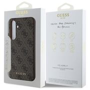Husa premium  Samsung Galaxy S24 FE pentru Guess Elegance Series - Maro inchis