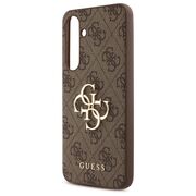 Husa premium  Samsung Galaxy S24 FE pentru Guess Elegance Series - Maro