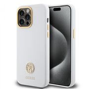 Husa premium  iPhone 15 Pro Max pentru Guess Elegance Series - Alb