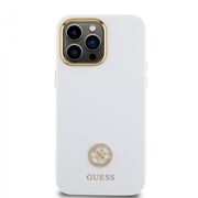 Husa premium  iPhone 15 Pro Max pentru Guess Elegance Series - Alb