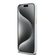 Husa premium  iPhone 15 Pro Max pentru Guess Elegance Series - Alb