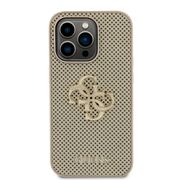 Husa premium  iPhone 15 Pro Max pentru Guess Elegance Series - Bej