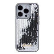 Husa premium  iPhone 15 Pro Max pentru Guess Elegance Series - Gri deschis
