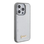 Husa premium  iPhone 15 Pro Max pentru Guess Elegance Series - Gri deschis