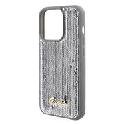 Husa premium  iPhone 15 Pro Max pentru Guess Elegance Series - Gri deschis
