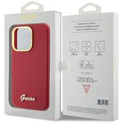 Husa premium  iPhone 15 Pro Max pentru Guess Elegance Series - Rosu