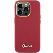 Husa premium  iPhone 15 Pro Max pentru Guess Elegance Series - Rosu