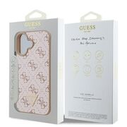 Husa premium  iPhone 16 Plus pentru Guess Elegance Series - Roz neon