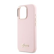 Husa premium  iPhone 16 Pro pentru Guess Elegance Series - Roz pal