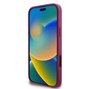 Husa premium  iPhone 16 pentru Guess Elegance Series - Bordeaux
