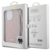 Husa premium  iPhone 16 pentru Guess Elegance Series - Crem