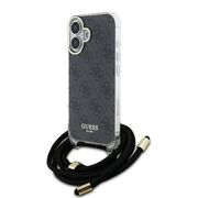 Husa premium  iPhone 16 pentru Guess Elegance Series - Gri inchis