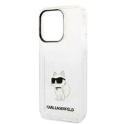 Husa premium pentru  iPhone 14 Pro Max Karl Lagerfeld superior quality - Clear