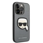 Husa premium pentru  iPhone 14 Pro Max Karl Lagerfeld superior quality - Gri carbune