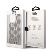 Husa premium pentru  iPhone 14 Pro Max Karl Lagerfeld superior quality - Gri deschis