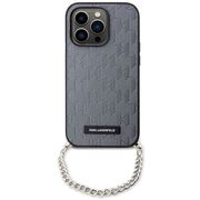 Husa premium pentru  iPhone 14 Pro Max Karl Lagerfeld superior quality - Gri