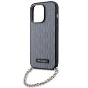 Husa premium pentru  iPhone 14 Pro Max Karl Lagerfeld superior quality - Gri