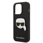 Husa premium pentru  iPhone 14 Pro Max Karl Lagerfeld superior quality - Negru denim