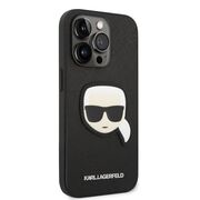 Husa premium pentru  iPhone 14 Pro Max Karl Lagerfeld superior quality - Negru denim