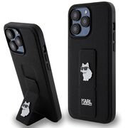 Husa premium pentru  iPhone 14 Pro Max Karl Lagerfeld superior quality - Negru