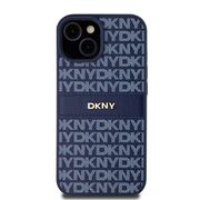 Husa premium pentru  iPhone 15 DKNY Pattern Energy - Albastru