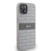 Husa premium pentru  iPhone 15 DKNY Pattern Energy - Gri carbune