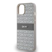 Husa premium pentru  iPhone 15 DKNY Pattern Energy - Gri carbune