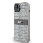 Husa premium pentru  iPhone 15 DKNY Pattern Energy - Gri carbune
