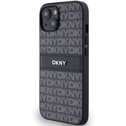 Husa premium pentru  iPhone 15 DKNY Pattern Energy - Gri