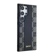 Husa premium pentru  iPhone 15 DKNY Pattern Energy - Negru denim