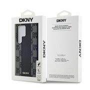 Husa premium pentru  iPhone 15 DKNY Pattern Energy - Negru denim