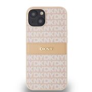 Husa premium pentru  iPhone 15 DKNY Pattern Energy - Roz
