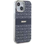 Husa premium pentru  iPhone 15 DKNY Urban compatibila MagSafe - Albastru inchis