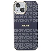 Husa premium pentru  iPhone 15 DKNY Urban compatibila MagSafe - Albastru inchis