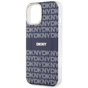 Husa premium pentru  iPhone 15 DKNY Urban compatibila MagSafe - Albastru inchis