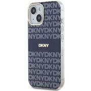 Husa premium pentru  iPhone 15 DKNY Urban compatibila MagSafe - Albastru inchis