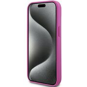 Husa premium pentru  iPhone 15 DKNY Urban compatibila MagSafe - Fucsia