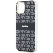 Husa premium pentru  iPhone 15 DKNY Urban compatibila MagSafe - Gri inchis mat