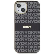 Husa premium pentru  iPhone 15 DKNY Urban compatibila MagSafe - Gri inchis mat