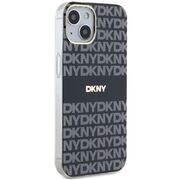 Husa premium pentru  iPhone 15 DKNY Urban compatibila MagSafe - Gri inchis mat