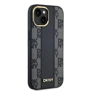 Husa premium pentru  iPhone 15 DKNY Urban compatibila MagSafe - Gri inchis