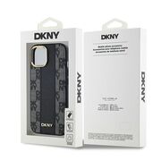 Husa premium pentru  iPhone 15 DKNY Urban compatibila MagSafe - Gri inchis